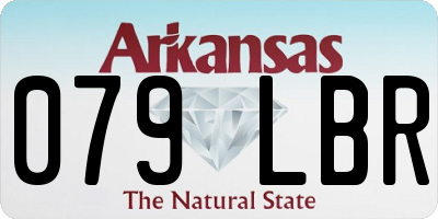 AR license plate 079LBR