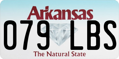 AR license plate 079LBS