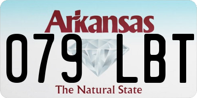 AR license plate 079LBT