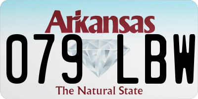 AR license plate 079LBW