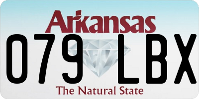 AR license plate 079LBX
