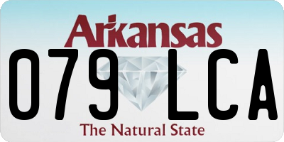 AR license plate 079LCA