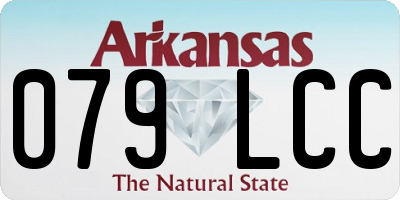 AR license plate 079LCC