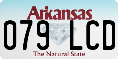 AR license plate 079LCD