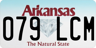 AR license plate 079LCM