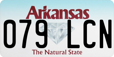 AR license plate 079LCN