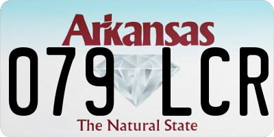 AR license plate 079LCR