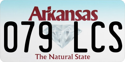 AR license plate 079LCS