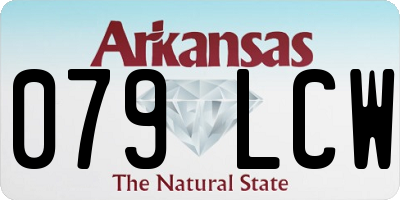 AR license plate 079LCW