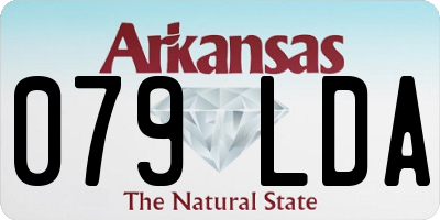 AR license plate 079LDA
