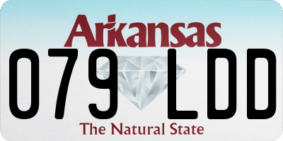AR license plate 079LDD