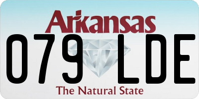 AR license plate 079LDE
