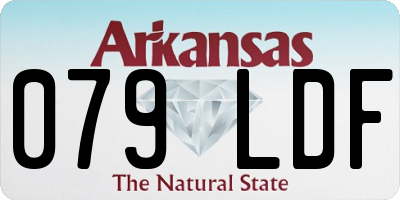 AR license plate 079LDF