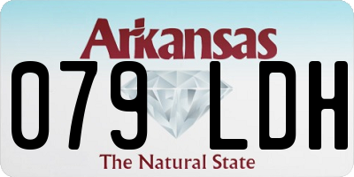 AR license plate 079LDH