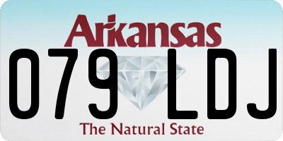 AR license plate 079LDJ