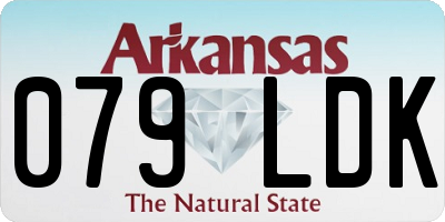 AR license plate 079LDK