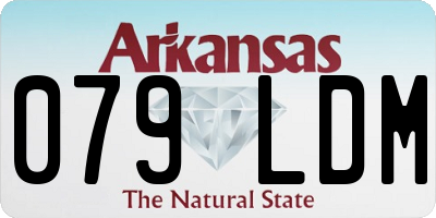 AR license plate 079LDM