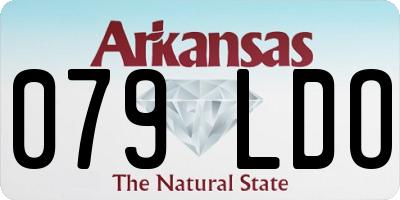 AR license plate 079LDO