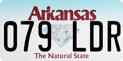 AR license plate 079LDR