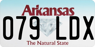 AR license plate 079LDX