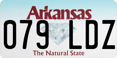 AR license plate 079LDZ