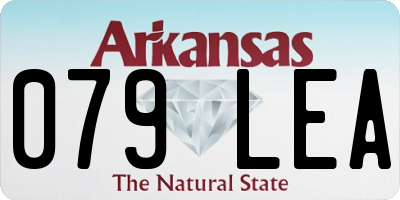 AR license plate 079LEA