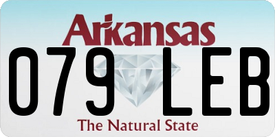 AR license plate 079LEB