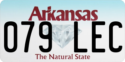 AR license plate 079LEC