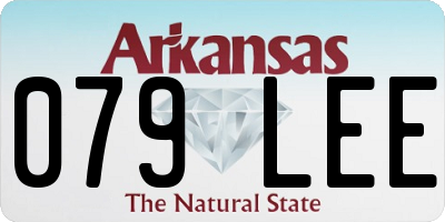 AR license plate 079LEE