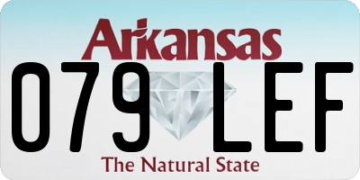 AR license plate 079LEF