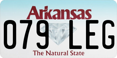 AR license plate 079LEG