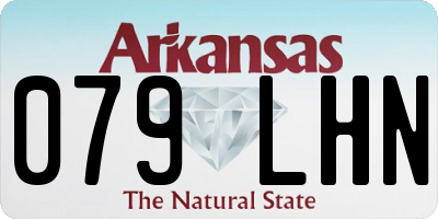 AR license plate 079LHN
