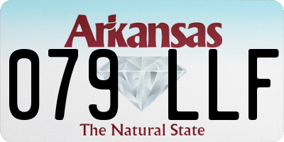 AR license plate 079LLF