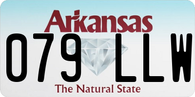 AR license plate 079LLW