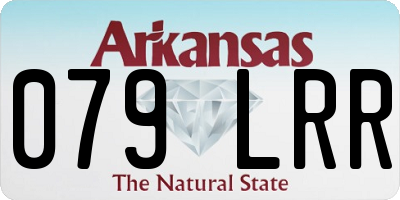 AR license plate 079LRR