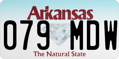 AR license plate 079MDW