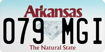 AR license plate 079MGI