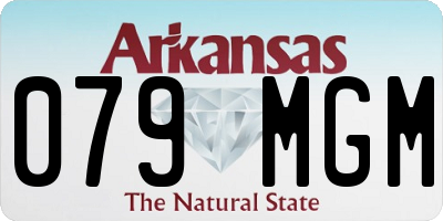AR license plate 079MGM