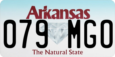 AR license plate 079MGO