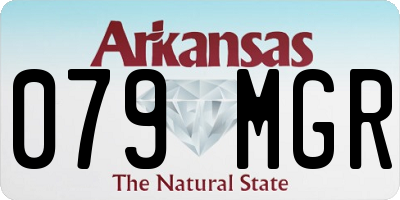 AR license plate 079MGR