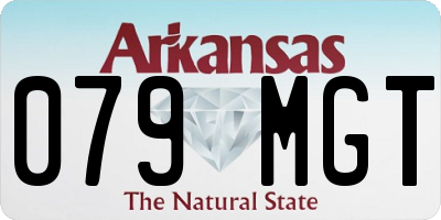 AR license plate 079MGT