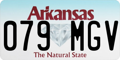AR license plate 079MGV