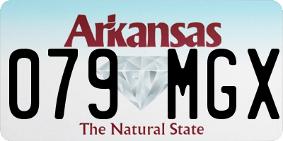 AR license plate 079MGX