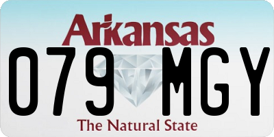 AR license plate 079MGY