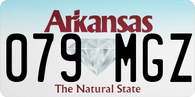AR license plate 079MGZ