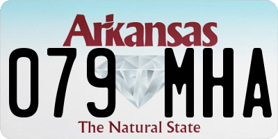 AR license plate 079MHA