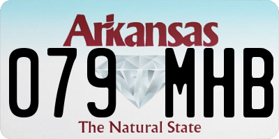 AR license plate 079MHB