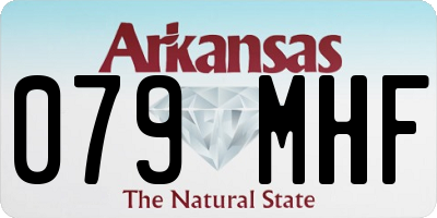 AR license plate 079MHF