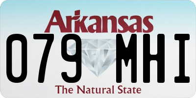 AR license plate 079MHI