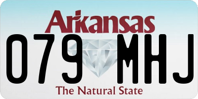 AR license plate 079MHJ